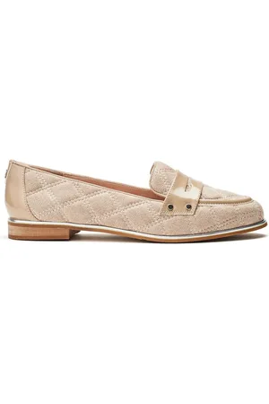 Moda In Pelle Animal Fiorela Quilted Smart Comfort Loafers With Saddle Detail AU 6 (EU 37)
