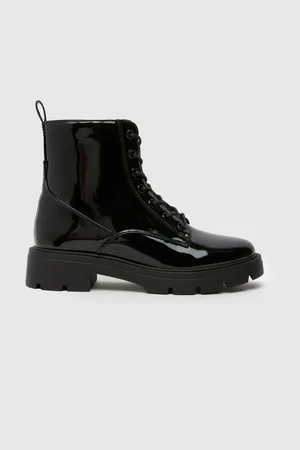 Schuh Andria Lace-Up Black Boots eu41uk7