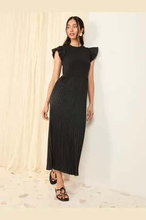 Friends Like These 2 In 1 Pleated Short Sleeve Midi Dress AU 12