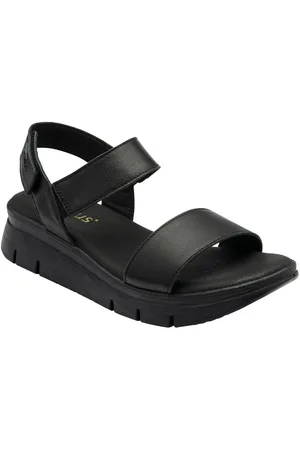 Lotus Black Casual Wedge Sandals AU 8 (EU 39)