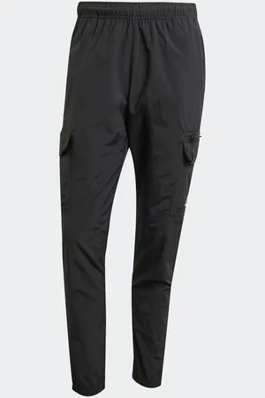 adidas Black Trefoil Essentials Woven Cargo Tracksuit Bottoms Joggers XL Reg