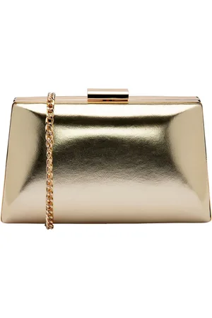 Lotus Gold Clutch Bag with Chain One