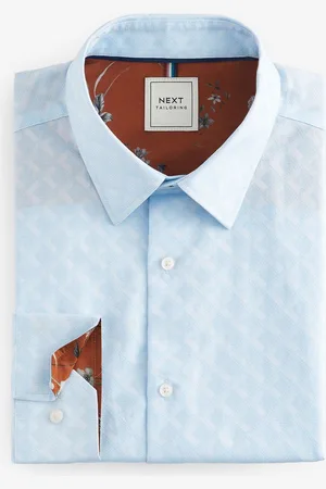 Next Regular Fit 100% Cotton Trimmed Formal Shirt XXL