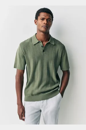 Next Regular Fit Cotton Rich Short Sleeve Knit Polo Shirt small