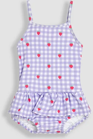 JoJo Maman Bébé Stripe Swimsuit with Nappy 7480cm