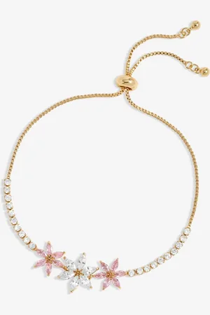 Jon Richard Gold Tone Floral Toggle Bracelet one