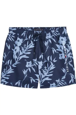 Tommy Hilfiger Medium Length Print Drawstring Swim Shorts L
