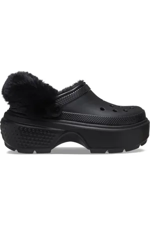 Crocs Black Stomp Lined Winter Clogs AU 7 (EU 38)