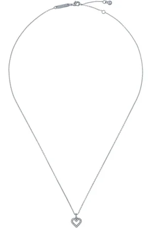 Ted Baker Silver Tone Amore Crystal Halo Heart Pendant Necklace One
