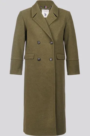 U.S. Polo Assn. U. S. Polo Assn Green Womens Double Breasted Coat M