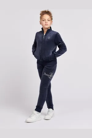 Juicy Couture Blue Girls Diamante Hoodie & Slim Tracksuit Set 14