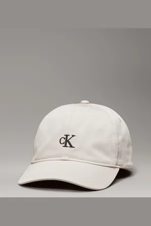Calvin Klein Grey Monogram 100% Cotton Baseball Cap L-XL