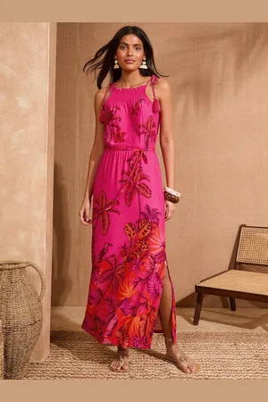 Love & Roses Tie Shoulder Midi Dress AU 12