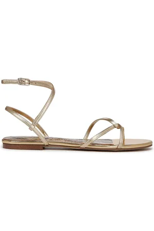 Sam Edelman Regular Fit Gold Ellina Strappy Sandals AU 6 (EU 36.5)