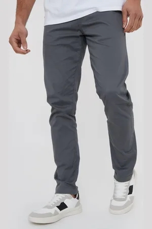Threadbare Grey Cotton Slim Fit Chino Trousers With Stretch 34