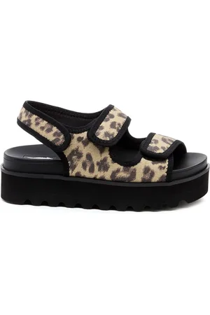 Rocket Dog Animal Print Balmy Dexter Leopard 100% Cotton Sandals AU 9 (EU 40)