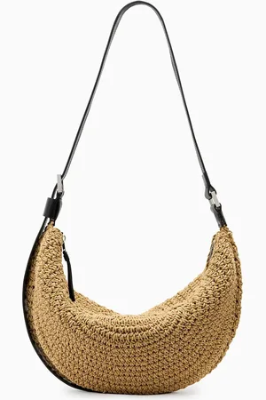 AllSaints AllSaints Brown Half Moon Knot Shoulder Bag One