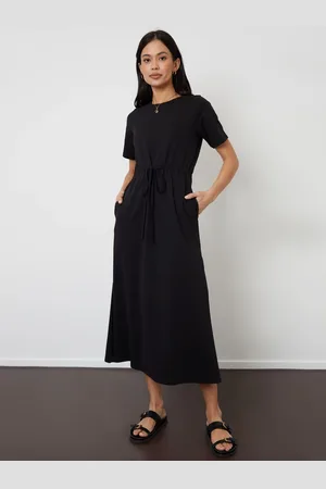 Threadbare Ruched Waist Jersey Midi Dress 14