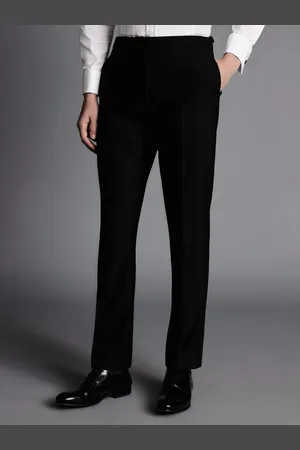 Charles Tyrwhitt Black Slim Fit Dinner Suit Trosusers W34 L30