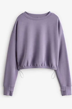 Next Purple Modal Blend Ruched Side Detail Sweatshirt XL