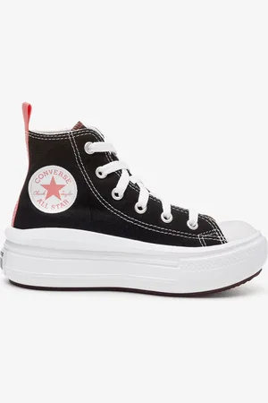 Converse Black Move Platform High Top Junior Trainers AU 2 (EU 34)