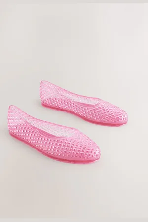 Next Hot Pink Jelly Ballet Shoes uk5eu38