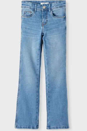 NAME IT Blue Girls Flare Jeans With Adjustable Waist 12 Years (152cm)