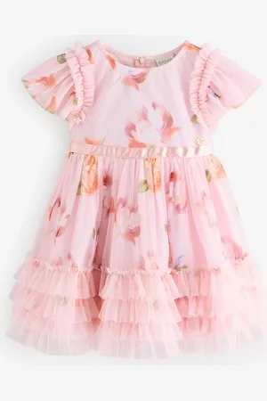 Ted Baker Ruffle Hem Floral Print Mesh Dress 2