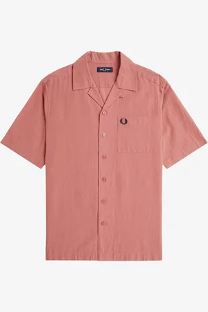 Fred Perry Crepe Textured Short Sleeve Resort Shirt xlarge