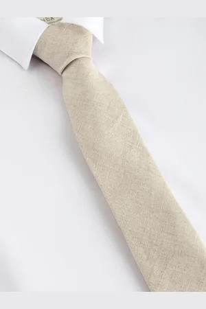 Next Neutral 100% Linen Tie (1-16yrs) 158164cm