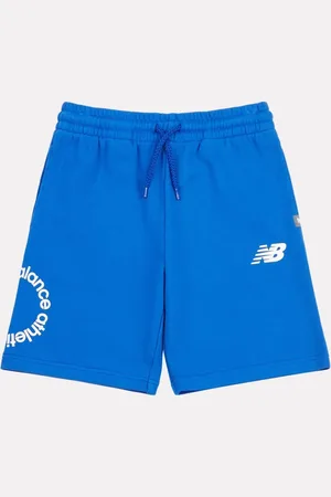 New Balance Kids Circular Logo Graphic 100% Cotton Shorts 10