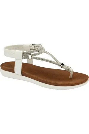Lotus White Casual Toe Thong Sandals AU 5 (EU 36)