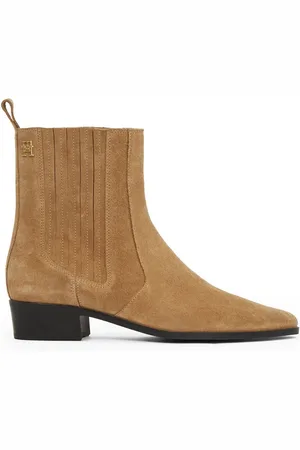 Tommy Hilfiger Natural Suede Cowboy Chelsea Boots AU 5.5 (EU 36)
