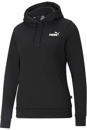 PUMA Black Womens Essentials Small Logo Hoodie XXL