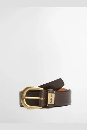 Barbour Brown Clyde Leather Belt M