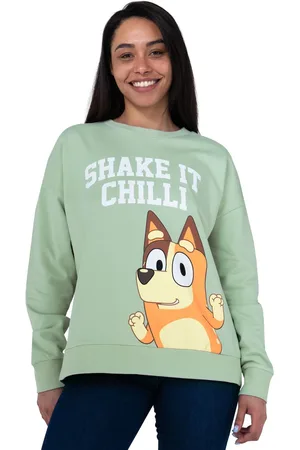 Character Green Ladies 100% Cotton Sweatshirt small