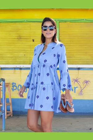 ASPIGA Cristina Embroidered 100% Organic Cotton Dress xlarge