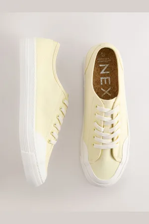 Next Yellow Forever Comfort Round Toe Chunky Baseball Trainers AU 6 (EU 37)