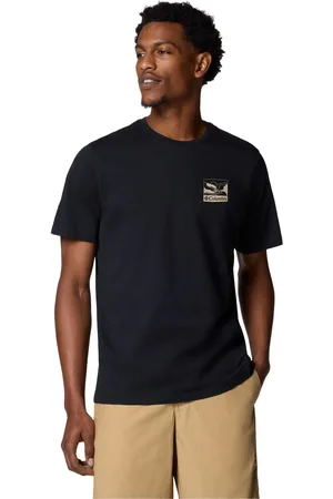 Columbia Explorers Canyon Back Short Sleeve Black T-Shirt S