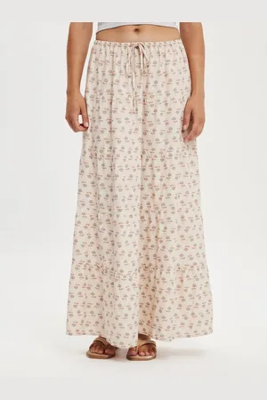 Cotton On Haven Multi Tiered Maxi Skirt AU 10
