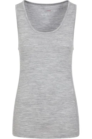 Mountain Warehouse Grey Womens Merino Thermal Vest Top AU 20