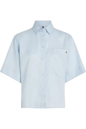 Tommy Hilfiger Linen Short Sleeve 100% Linen Shirt AU 6