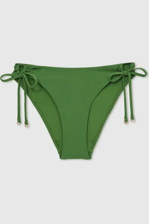 Reiss Green Ari Side-Tie Bikini Bottoms AU 16