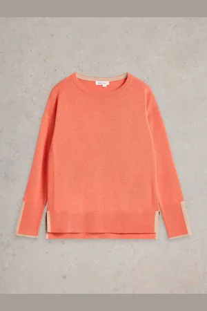 White Stuff Coral Olive Jumper AU 10
