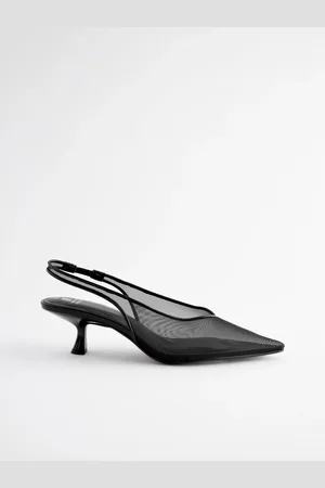 Next Forever Comfort Mesh Sling Back Kitten Heels AU 6 (EU 37)