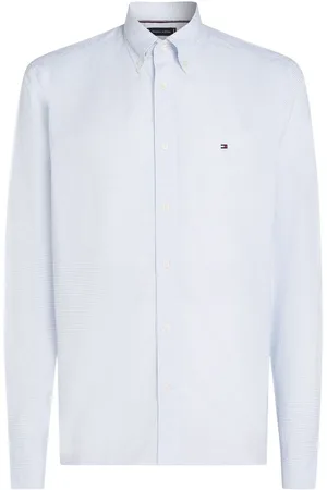 Tommy Hilfiger Regular Fit Flex Poplin Stripe 100% Cotton Shirt L