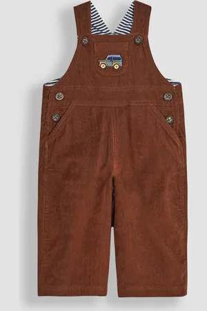 JoJo Maman Bébé Toffee Embroidered Cord Dungarees 3