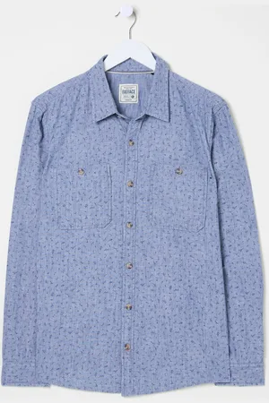 Fat Face FatFace Leaf Print Long Sleeve Shirt S Reg