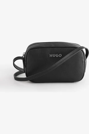 HUGO BOSS Black Metallic Logo Strap Shoulder Bag One