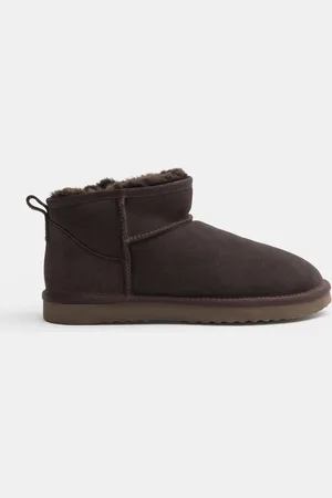 Hush Puppies Tan Brown Ultra Mini Sheepskin Boots AU 6 (EU 37)